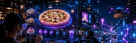 AR in food delivery app development